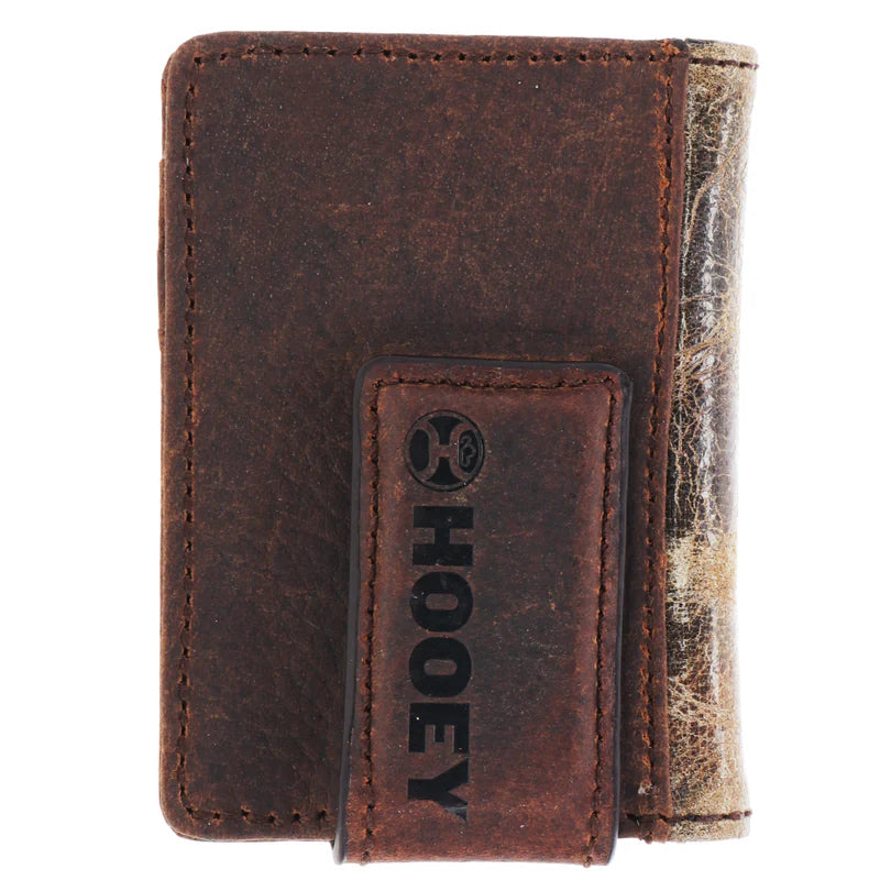 Hooey Chisholm Tricolor Western Corner Bifold Money Clip