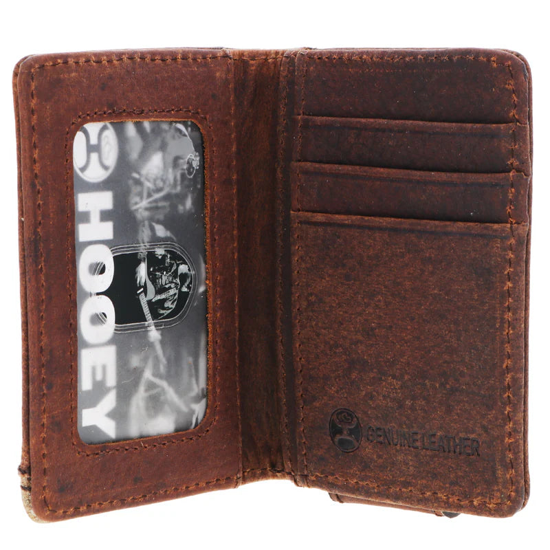 Hooey Chisholm Tricolor Western Corner Bifold Money Clip