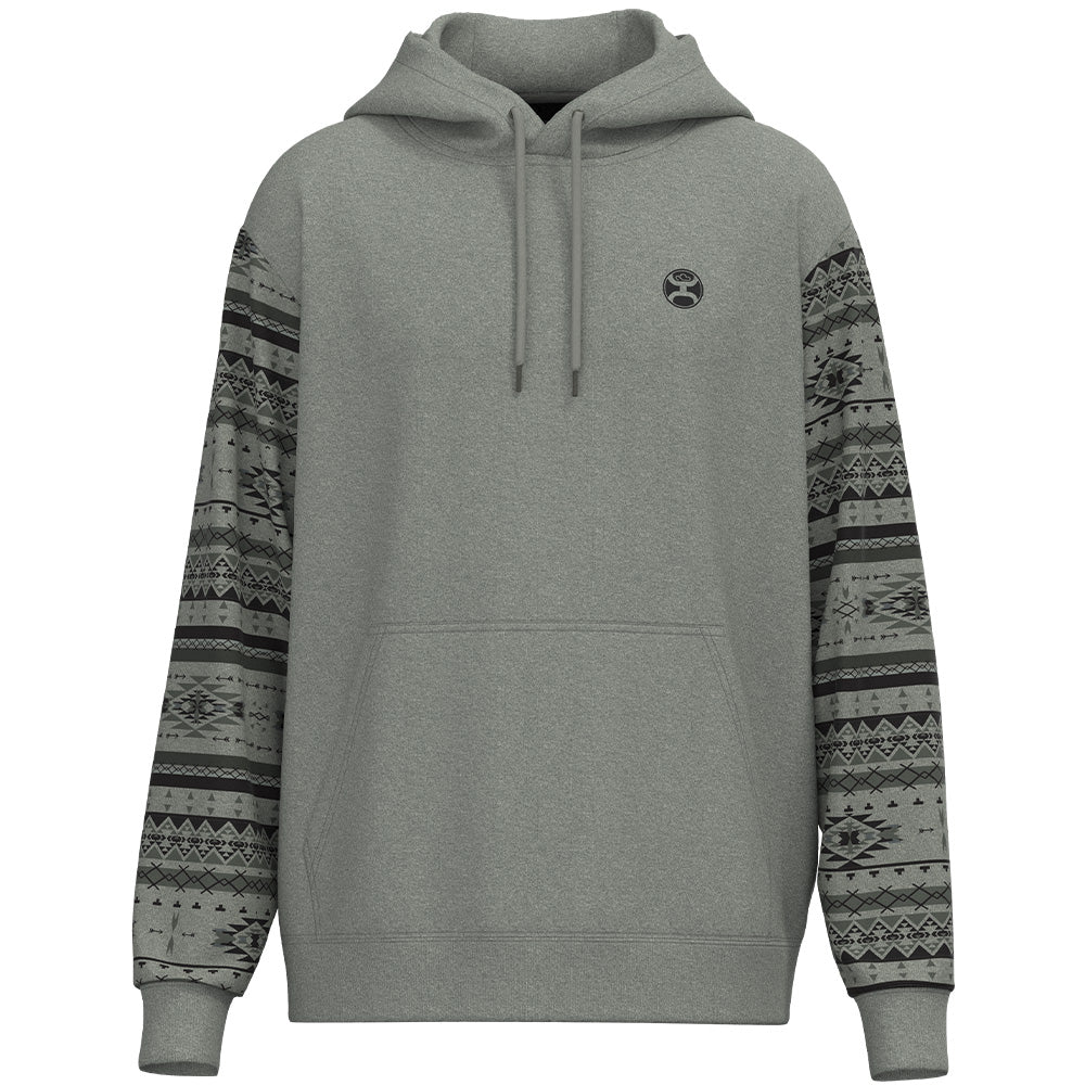 Hooey Men's Legendary Polar Fleece Grey Aztec Hoodie