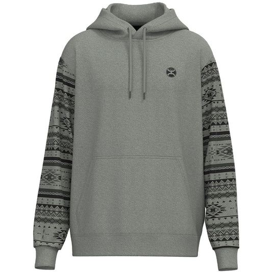 Hooey Men's Legendary Polar Fleece Grey Aztec Hoodie