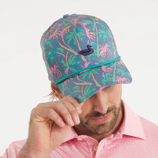 Southern Marsh Men's Hawaiian Mountain Purple Palm Trees Hat