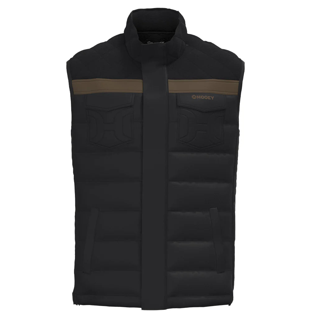 Hooey Men's Black Banff Puffer Vest