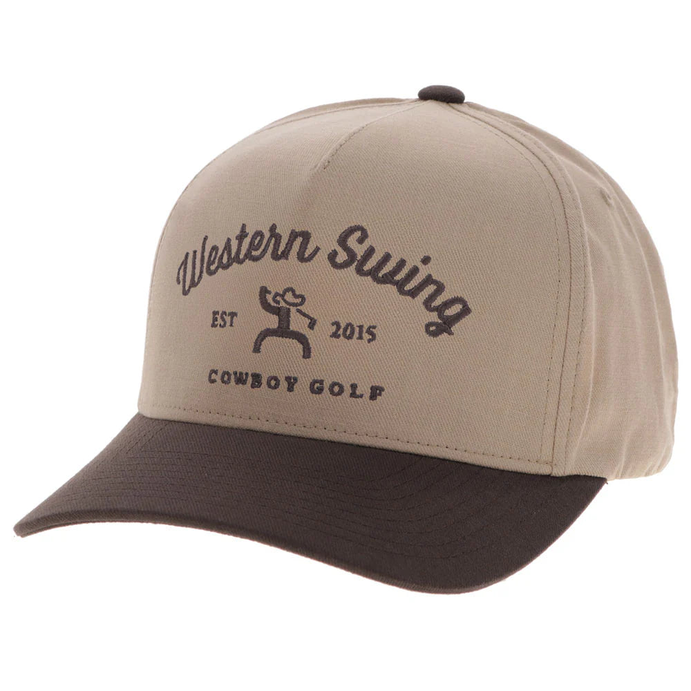 Hooey Western swing Tan & Brown Embroidery Logo Hat