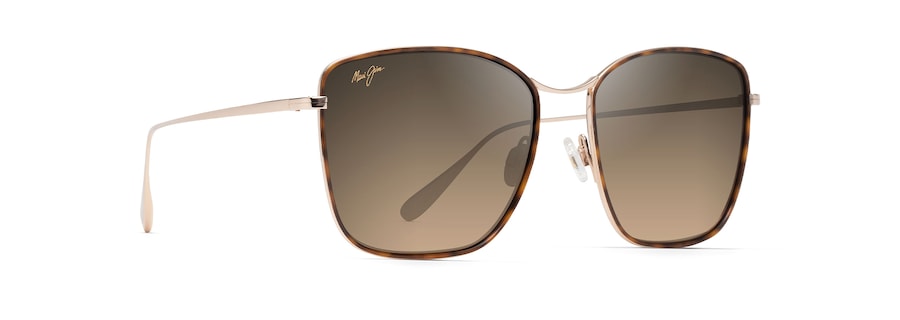 Maui Jim Tiger Lily Dark Tortoise with Gold Sunglass