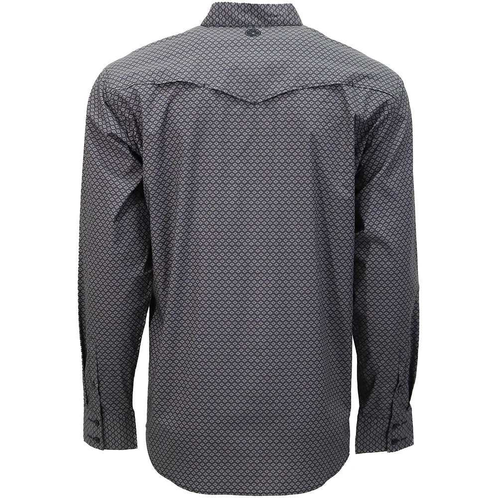 Hooey Men's Black Maverick Button Up Long Sleeve Shirt