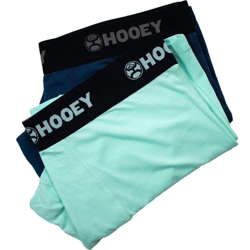 "HOOEY BRIEFS" SEA FOAM & NAVY 2-PACK