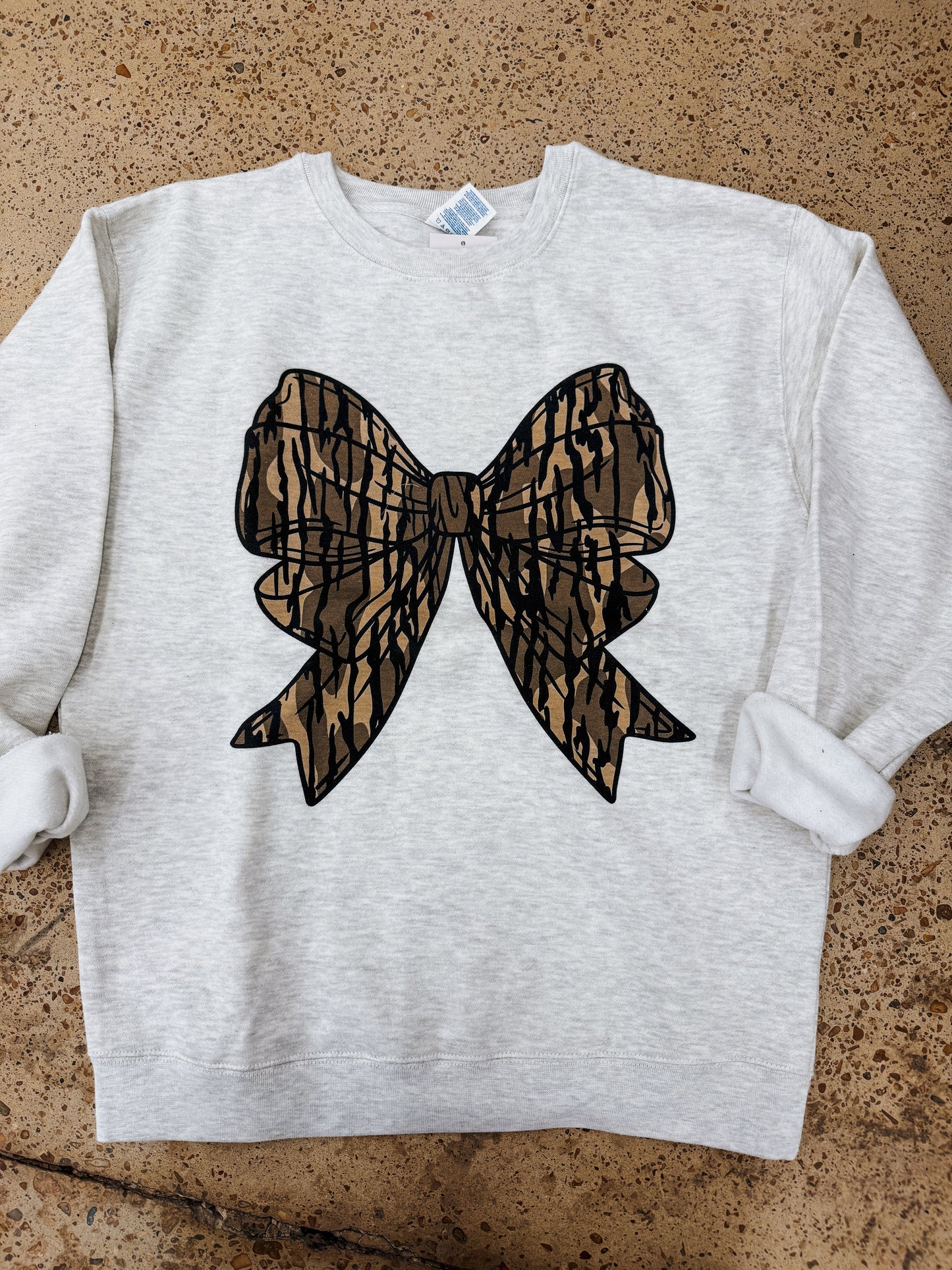 Camo Bow Sweatshirt