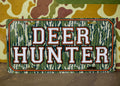 Decorative license plates in camo turkey, farm, and patriotic novelty designs