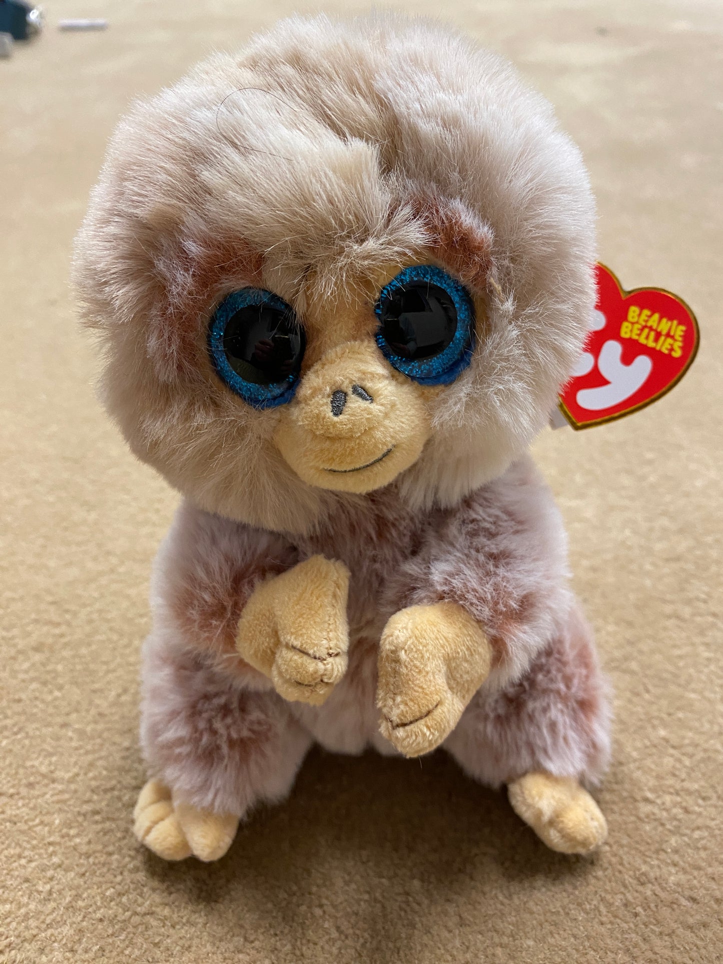 Stubby Tan Monkey Beanie Baby