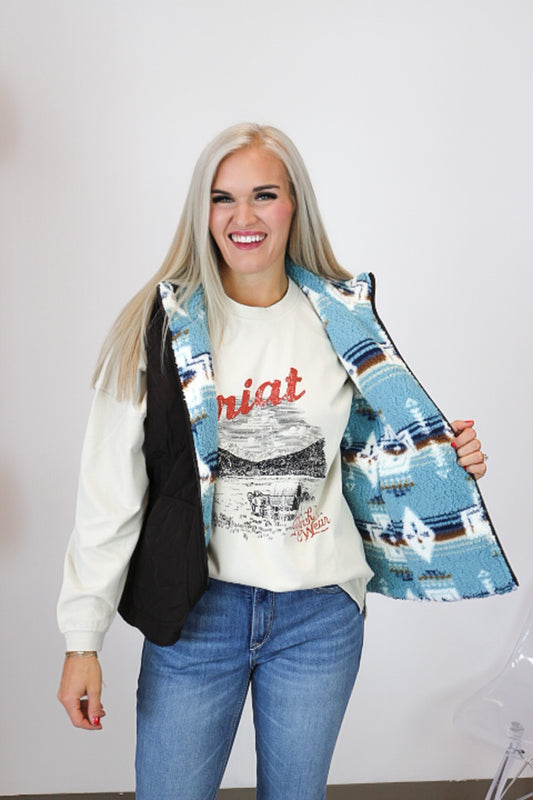 Women's Ariat Mole Dilon 2.0 Reversible Insulated Vest