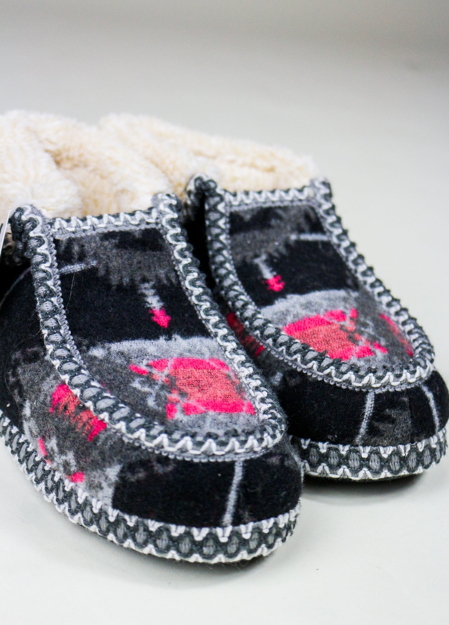 Blazin Roxx Black & Pink Western Girl's Slippers