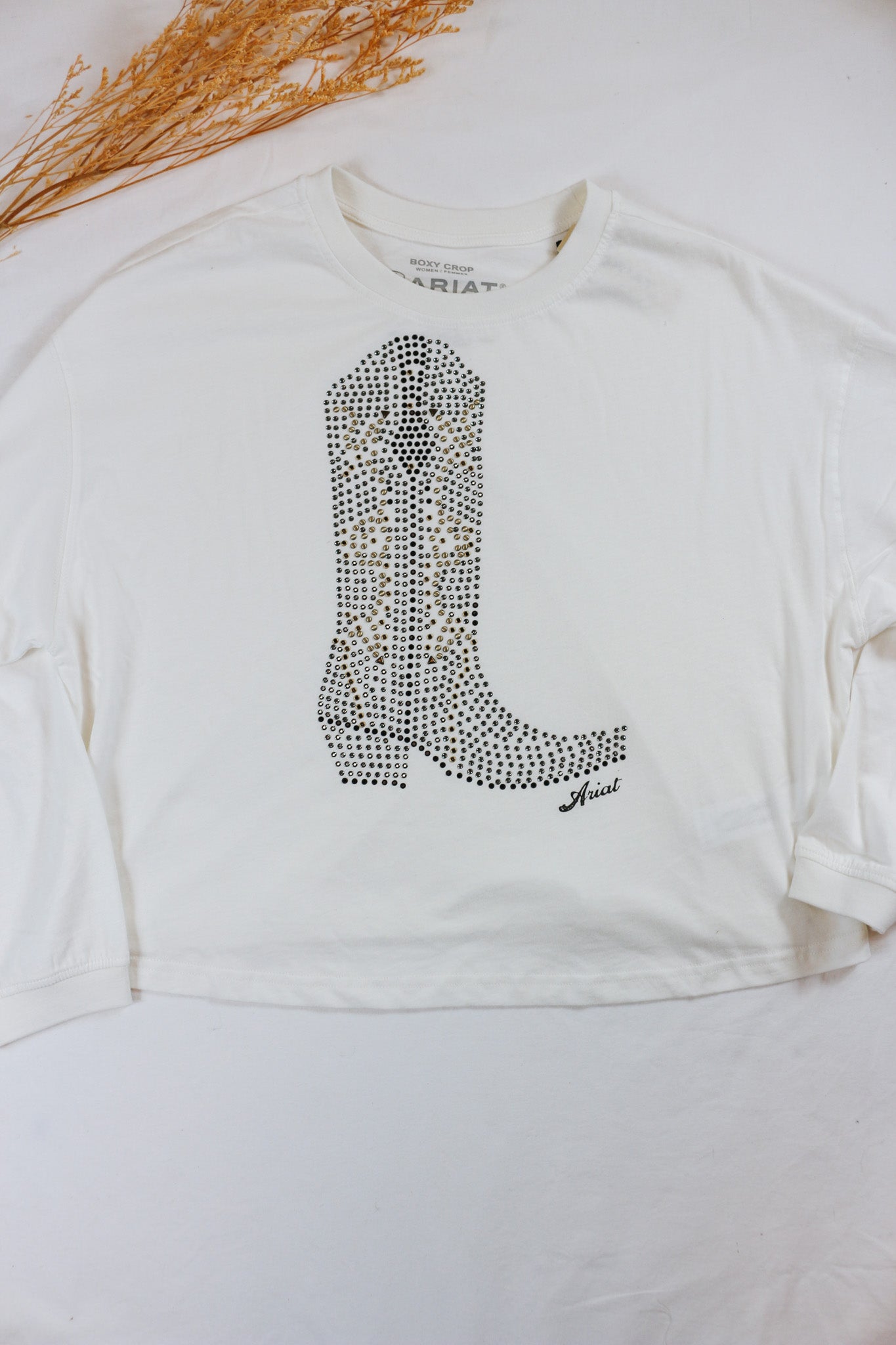 Meant for Walking Rhinestone Boot White Ariat Tee