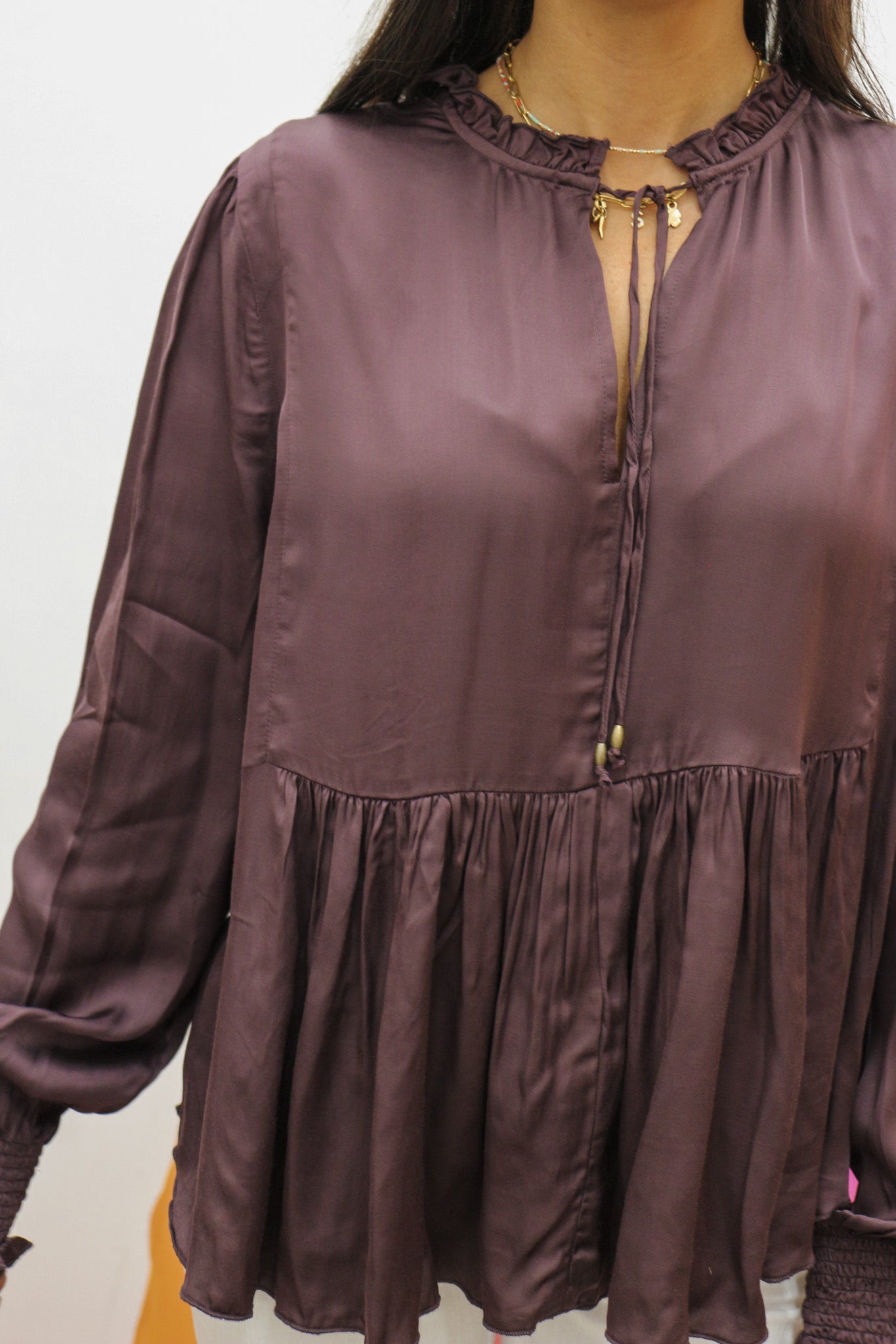 Jewel Midnight Plum Blouse Dear John