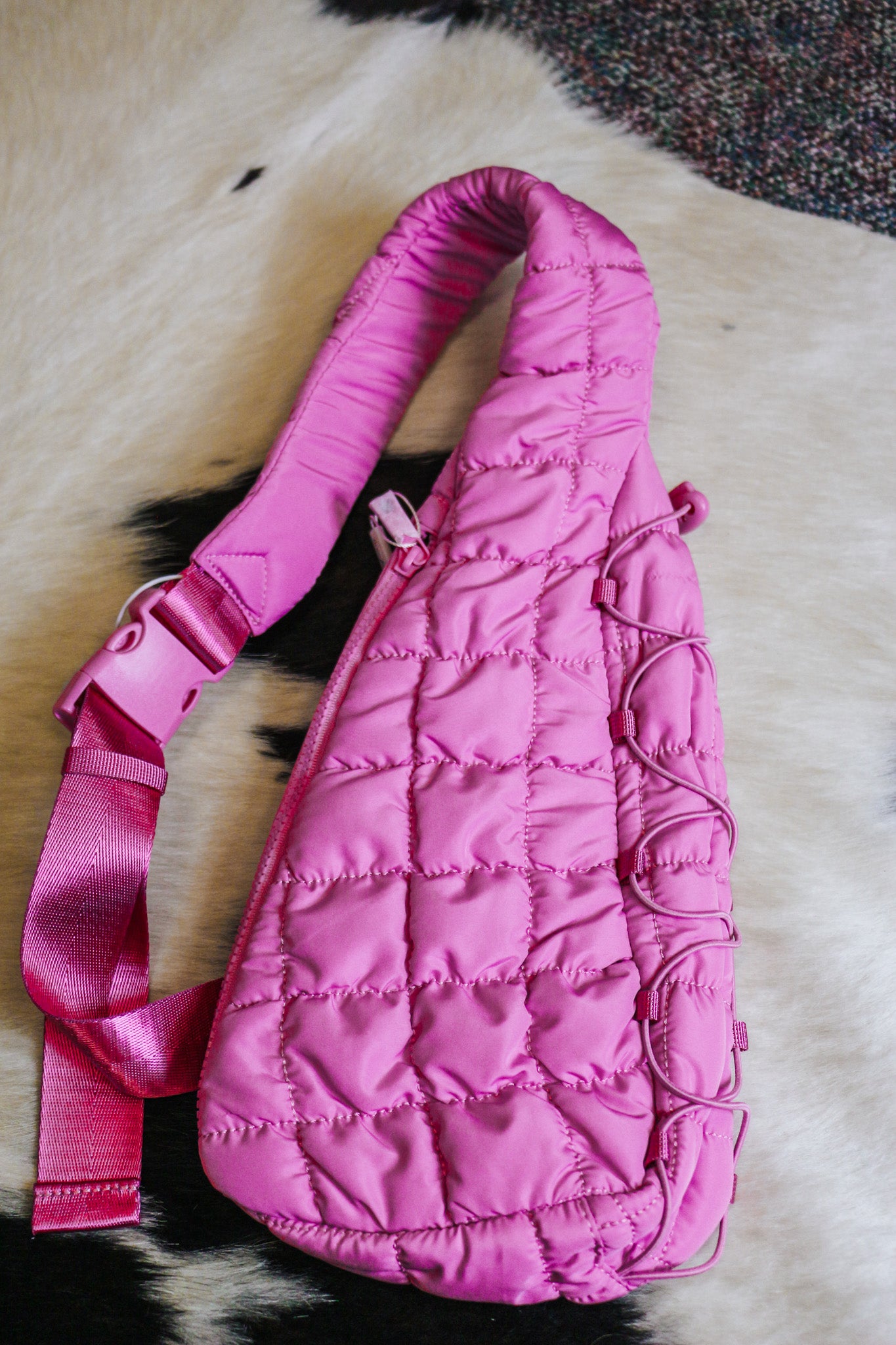 Quilted Adjustable Sling Bag -4 Colors