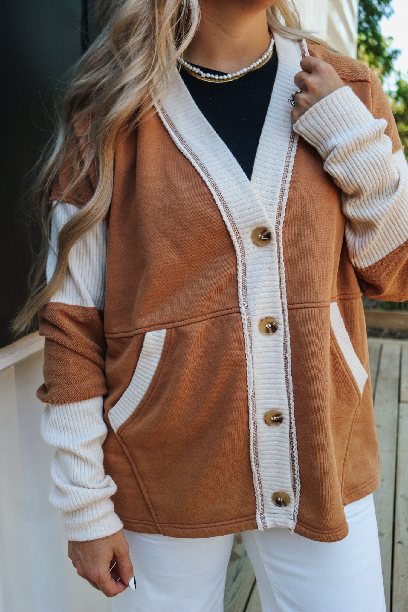 A Little Joy Cinnamon Brown Cardigan