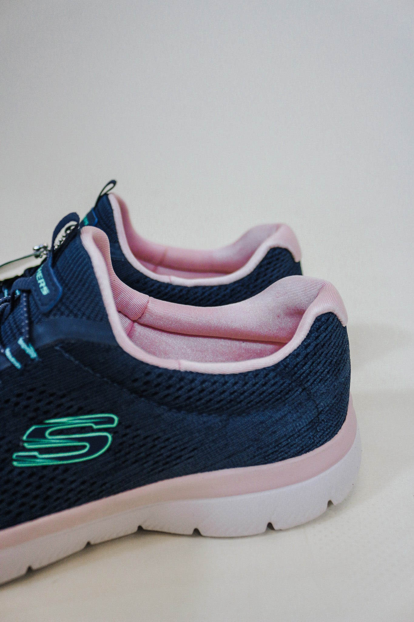 Summits Navy Pink Tennis Shoe By Skechers