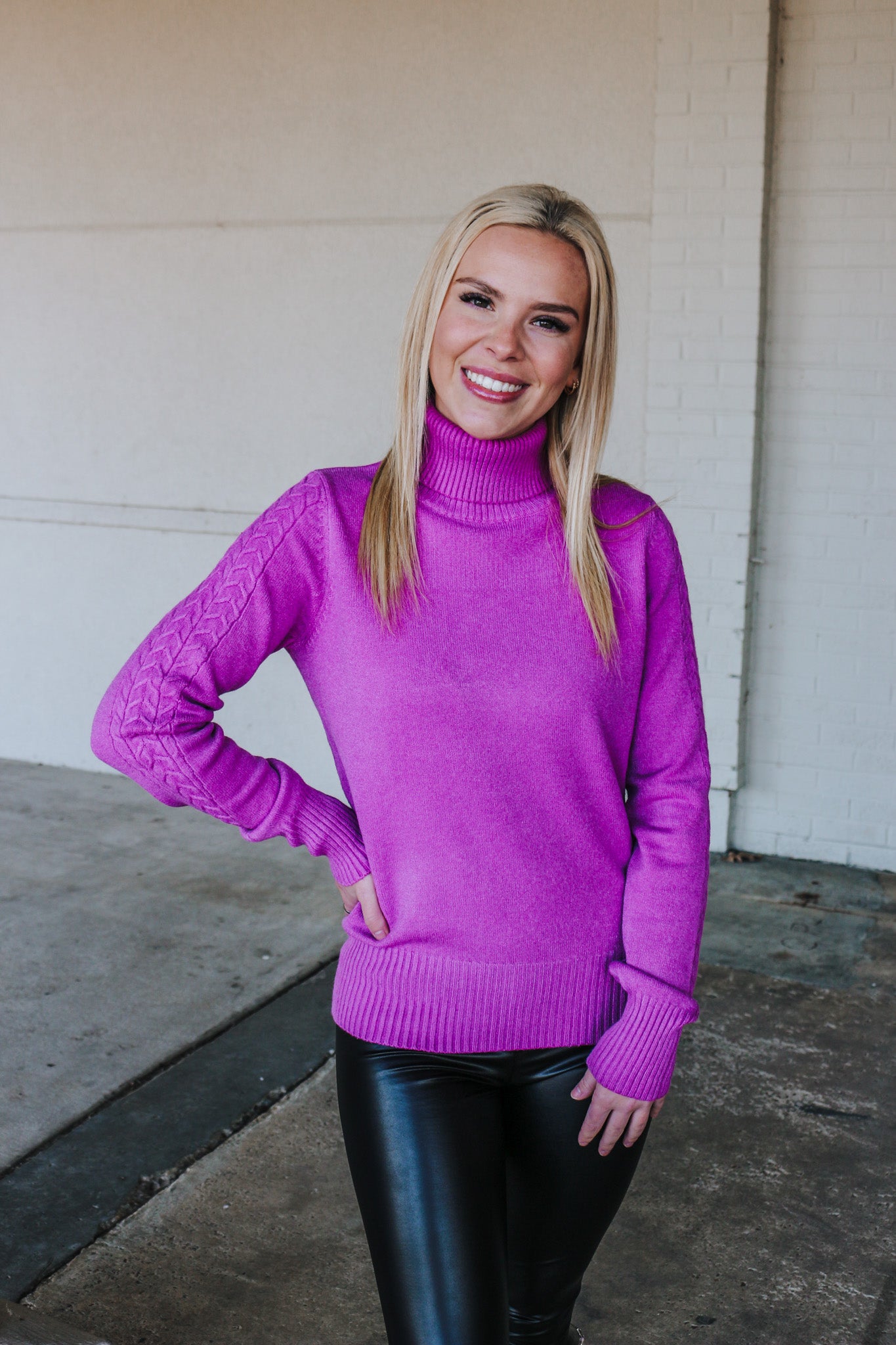 Wish I Could Purple Sweater