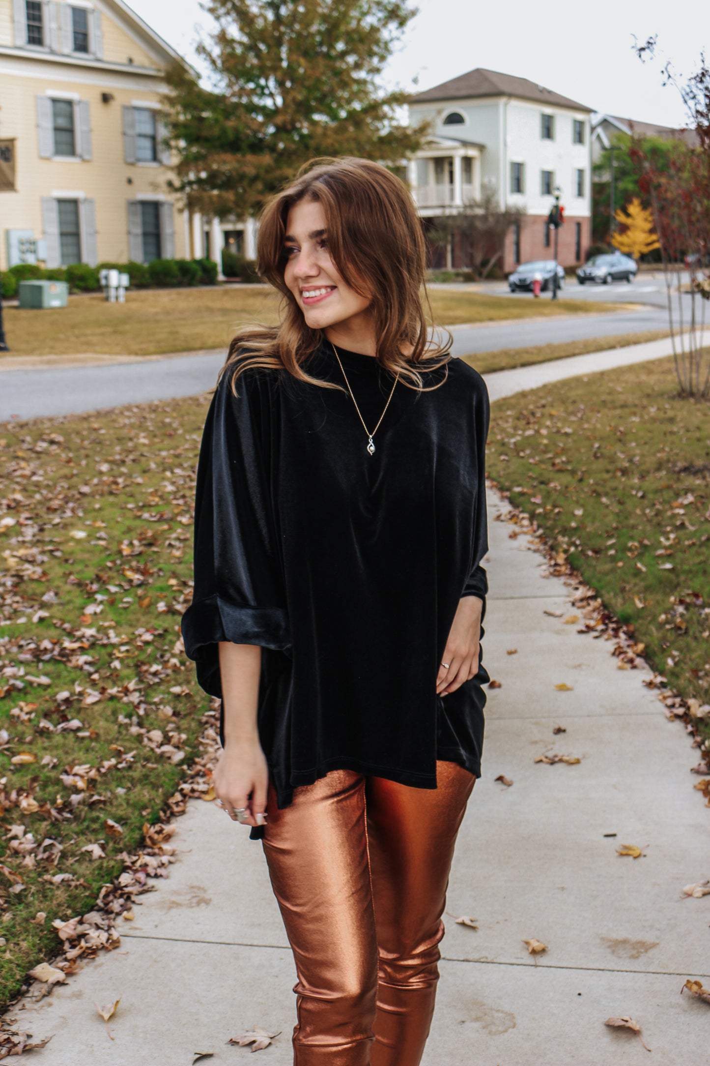 Nothing But The Best Black Velvet Blouse