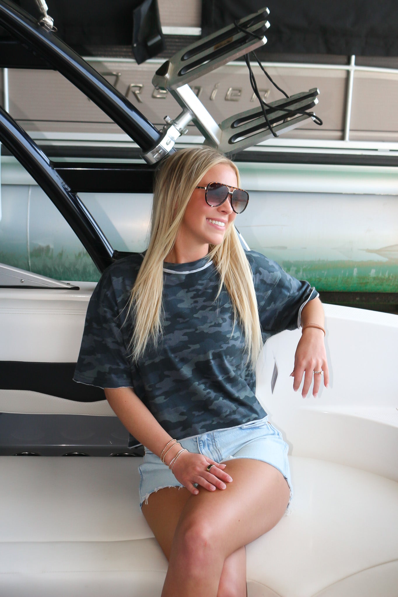 Local Girl women's boxy crop tee, shown in one of several available colors