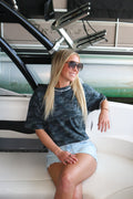 Local Girl women's boxy crop tee, shown in one of several available colors