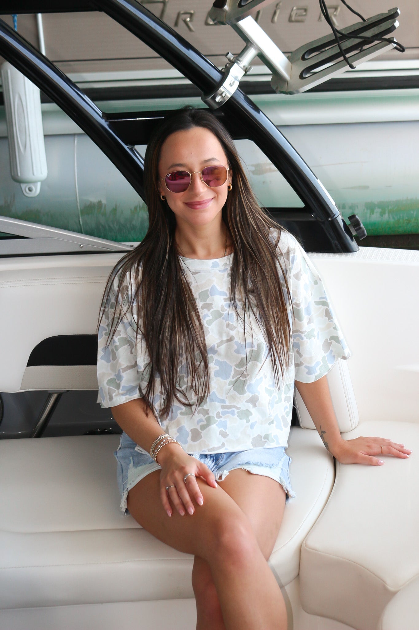 Local Girl women's boxy crop tee, shown in one of several available colors