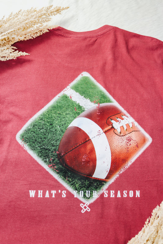 What's Your Season Red Football Tee