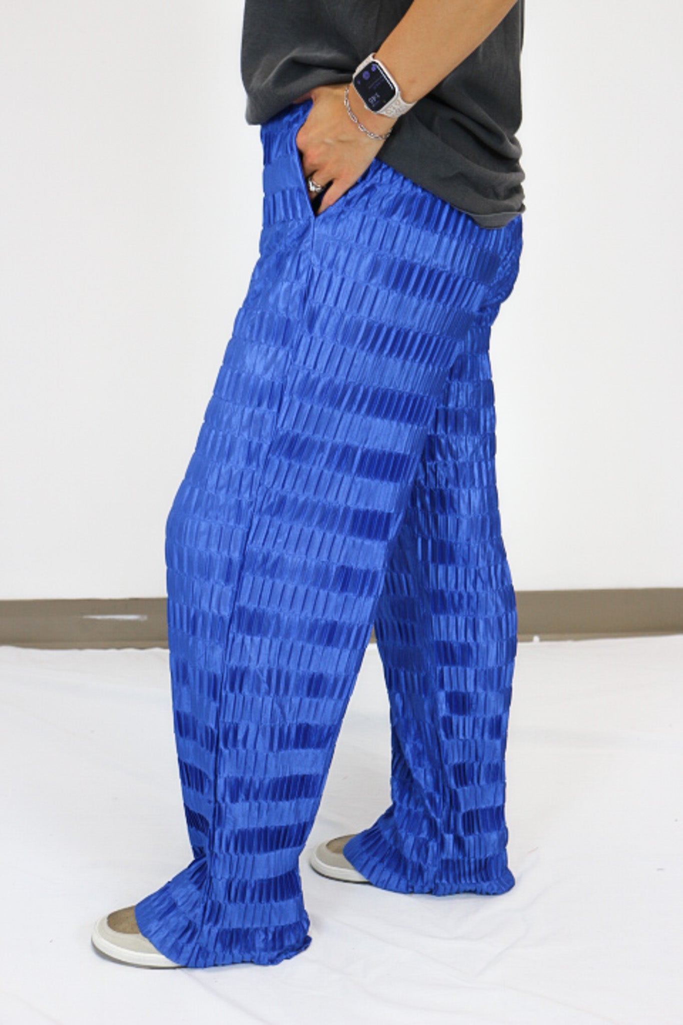 Sideline Cheer Royal Blue Wide Leg Pants