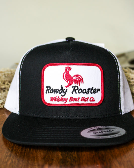 Rowdy Rooster Black & White Cap