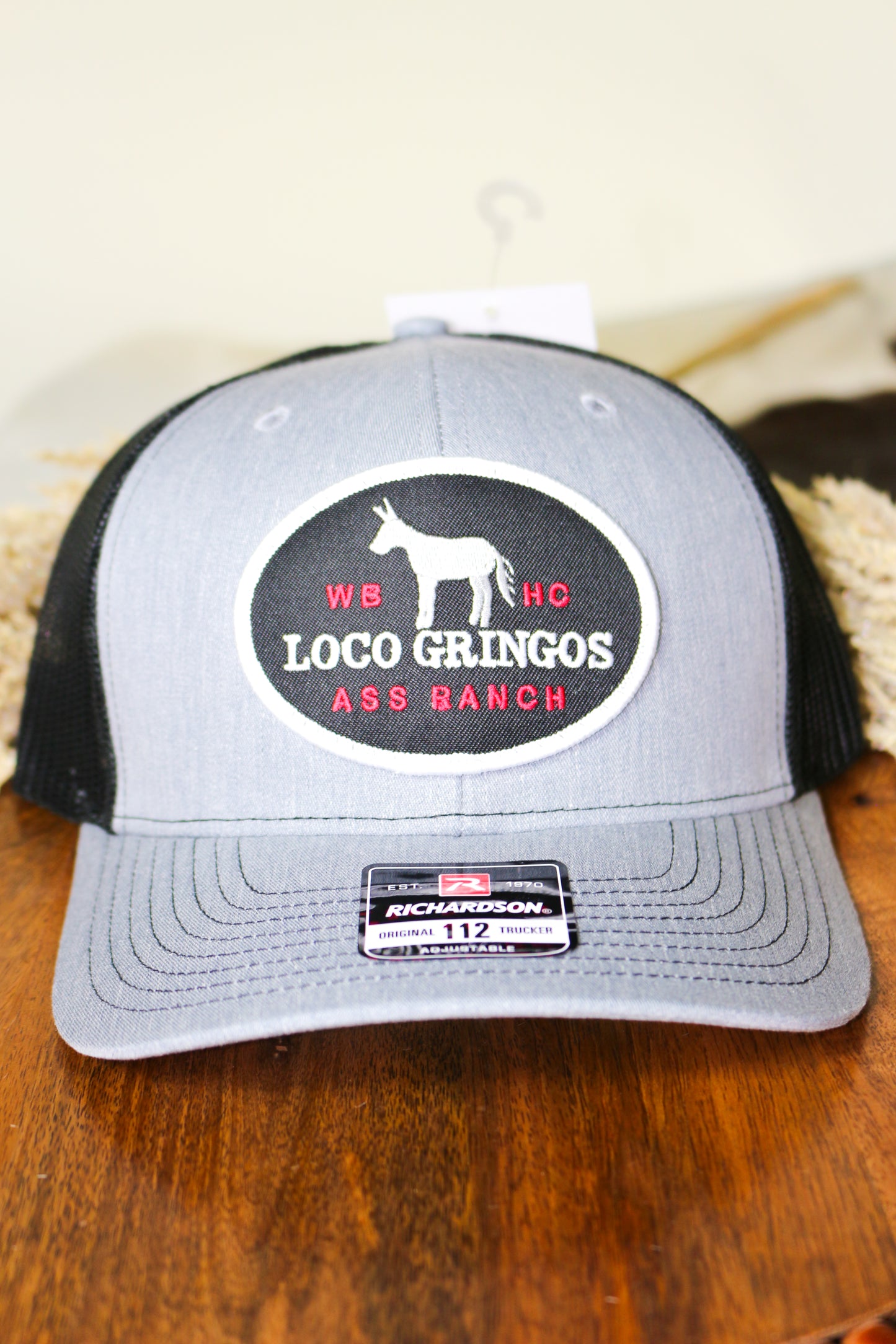 Loco Gringos Grey & Black Cap