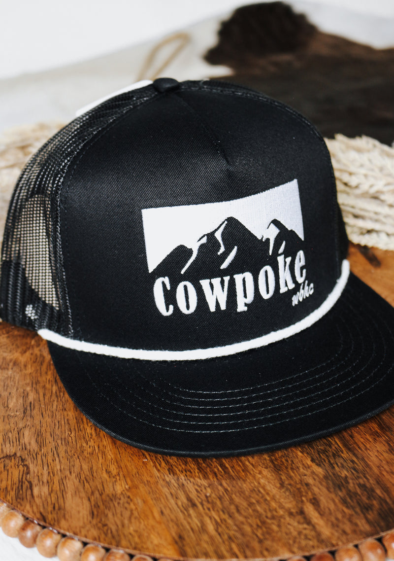 Cowpoke Black & White Cap