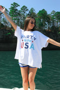 Americana sequin top, shown in one of three available colors
