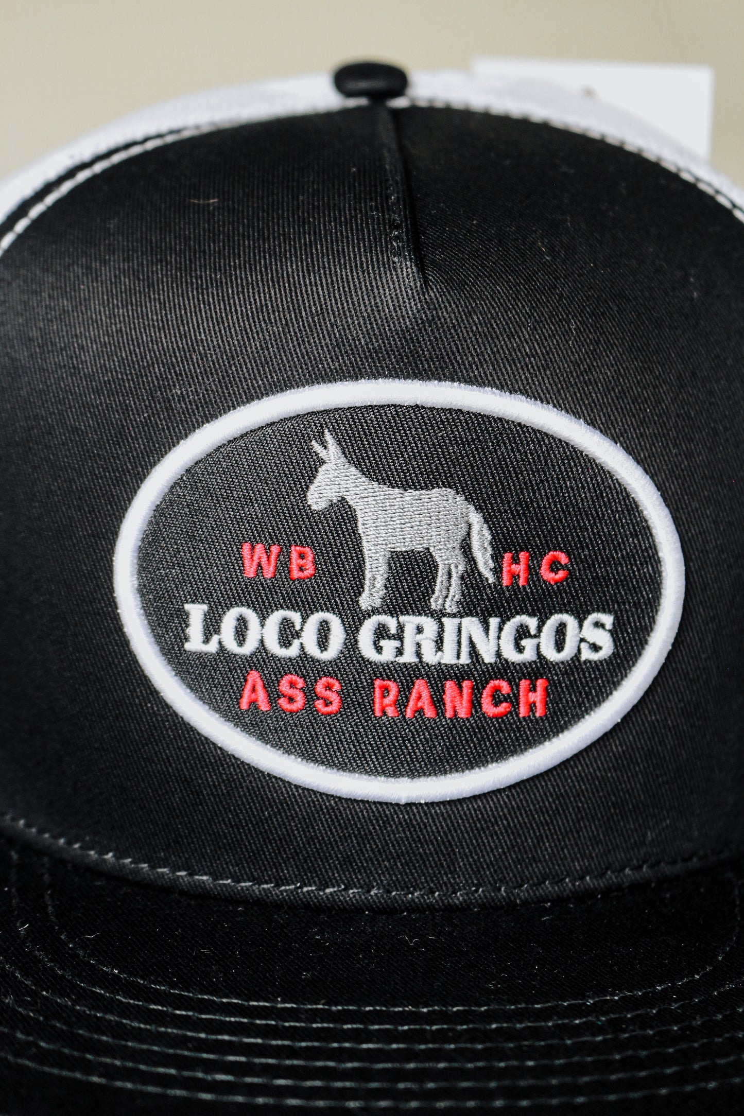 Loco Gringos Black & White Mesh Cap