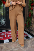Effortless Chill Solid Ribbed Lounge Pants