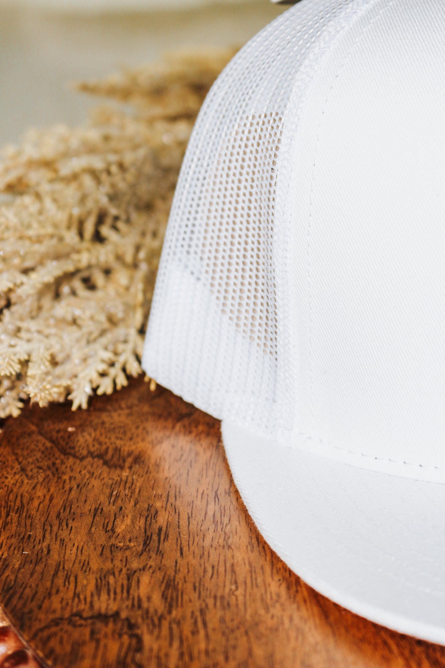 Southern Cattle Patch White On White Mesh Cap
