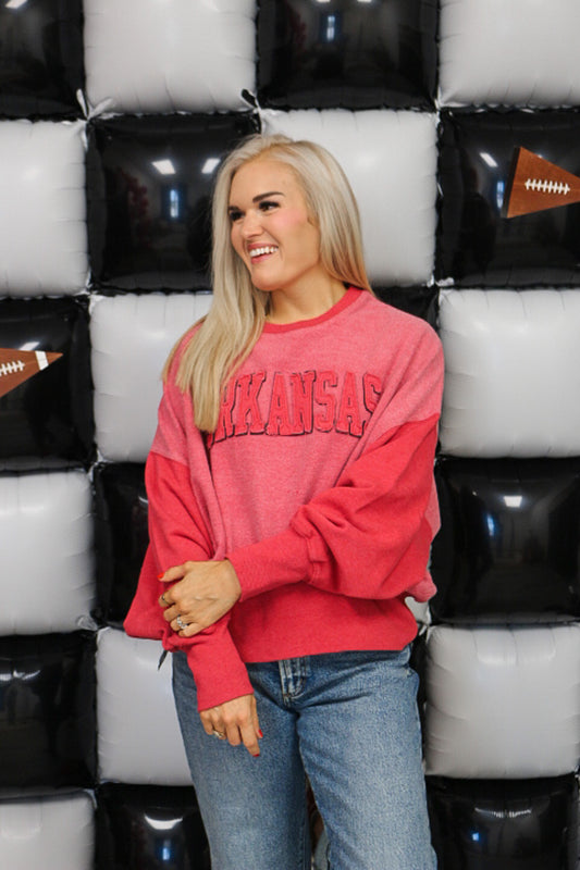 Elk Meadow Crimson Red Arkansas Sweatshirt