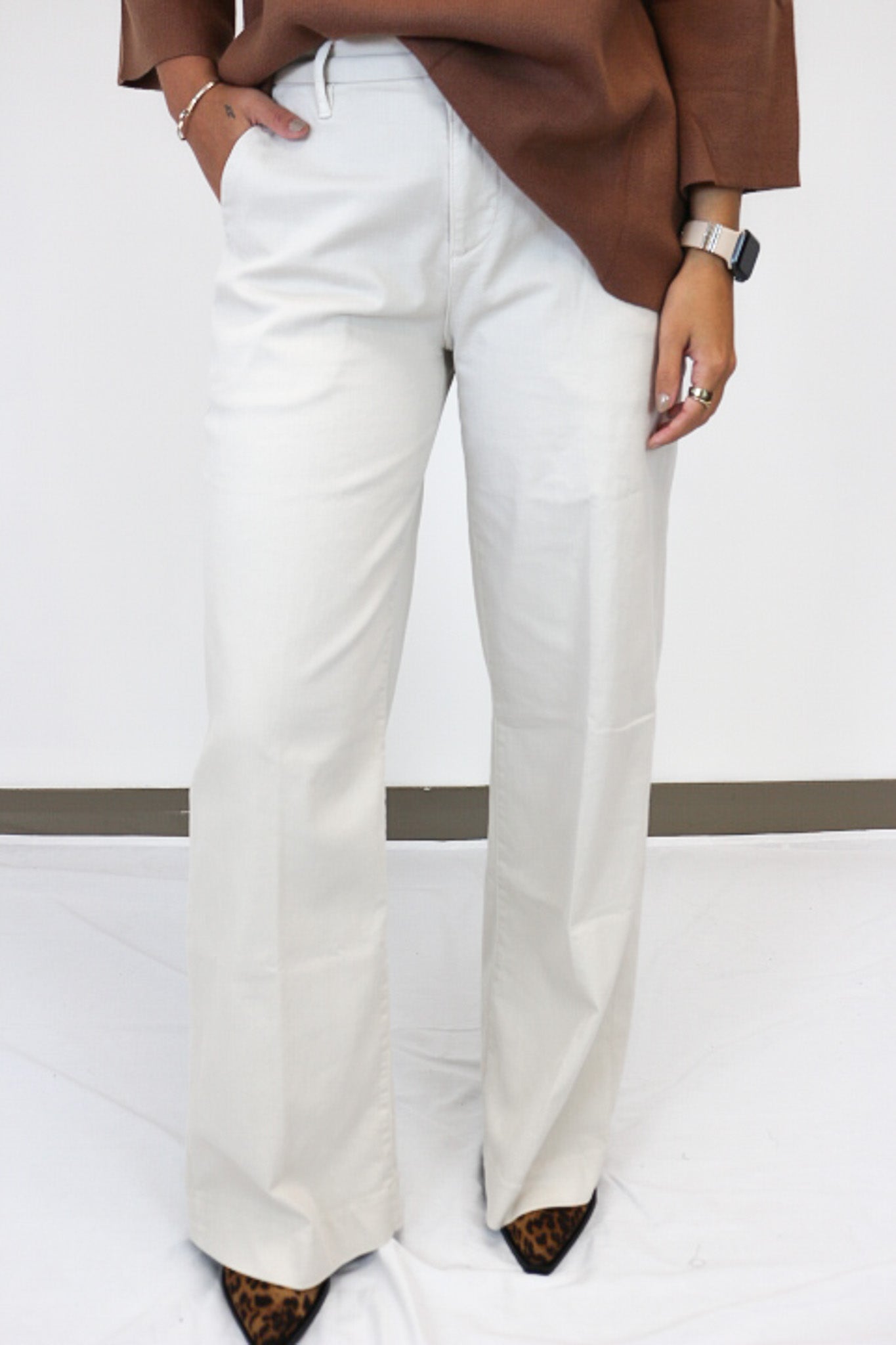 Brandy White Wide Leg Jeans Dear John