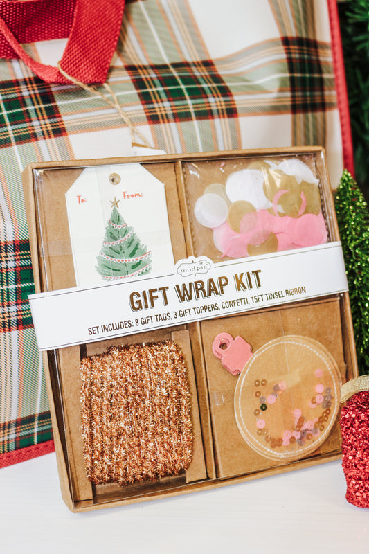 Christmas Tree Pink Gift Wrap Kit