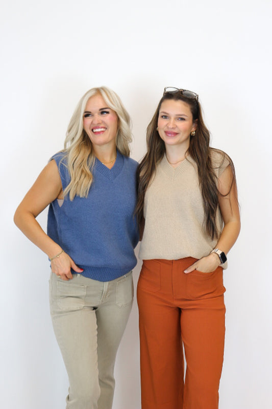 Knit Together Sweater Vest - 2 Colors
