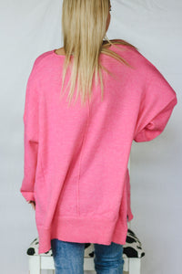 So Lovely Cotton Candy Pink Sweater