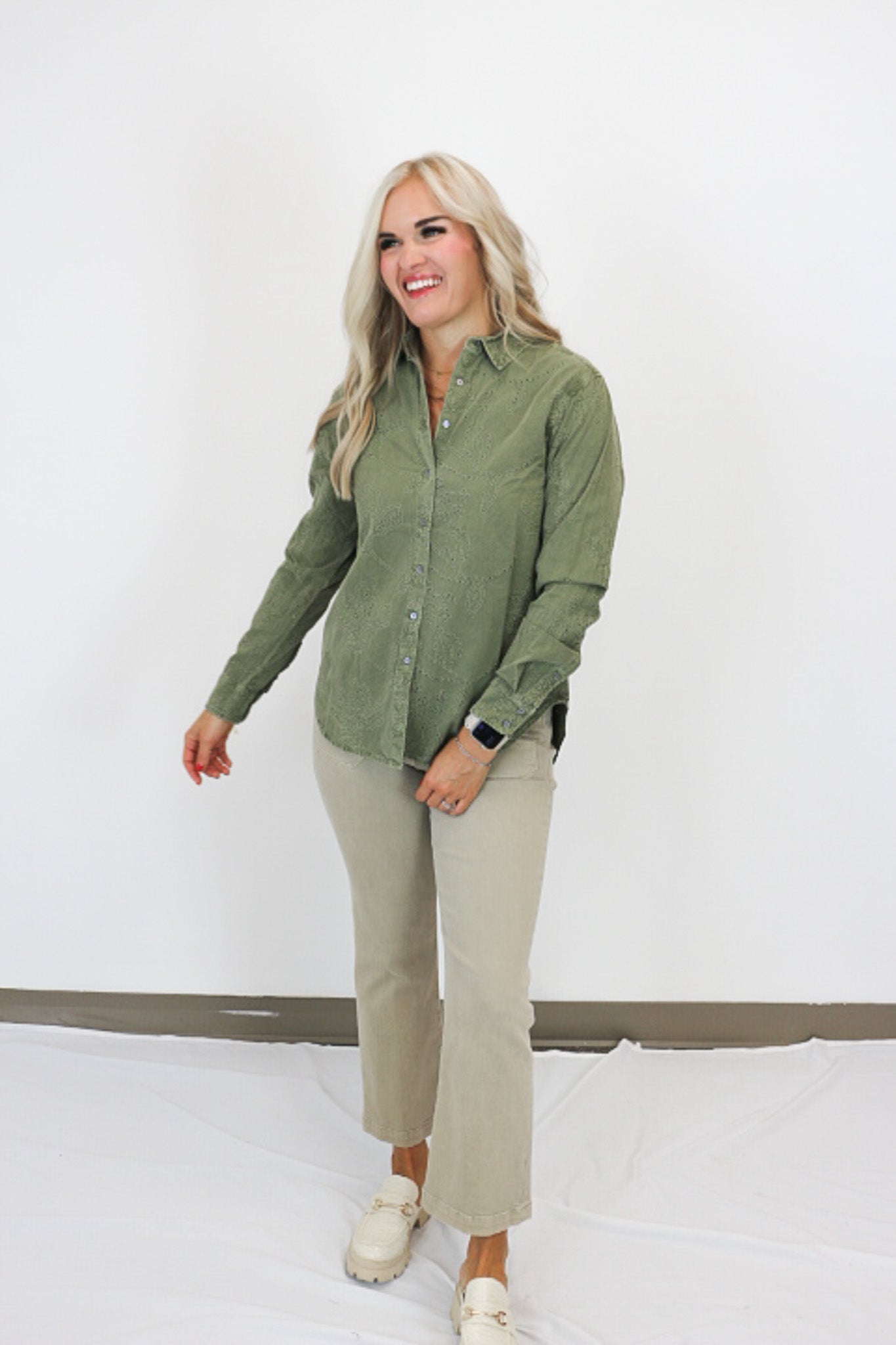 Set Up For Success Lolita Green Top