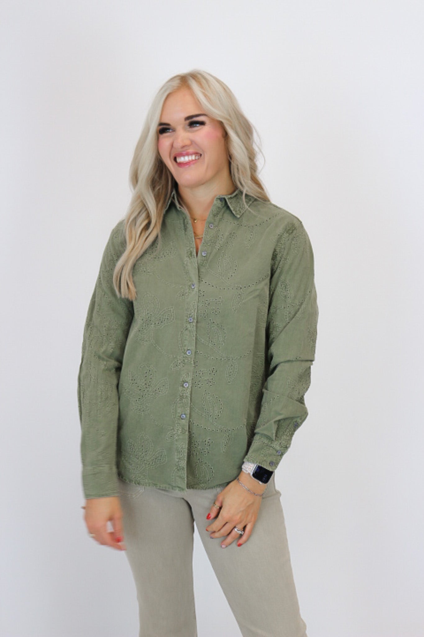 Set Up For Success Lolita Green Top