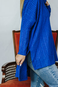 Too Blue To Be True Sapphire Sweater