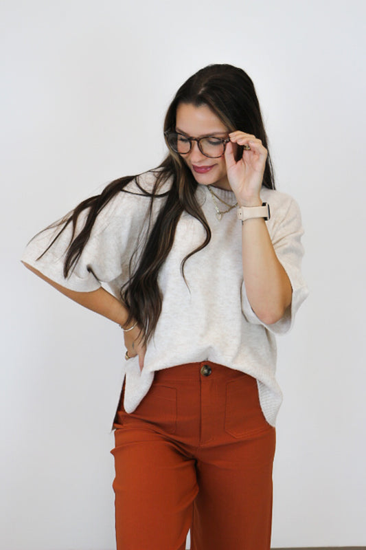 Sweetest Gem Sweater Top -2 Colors