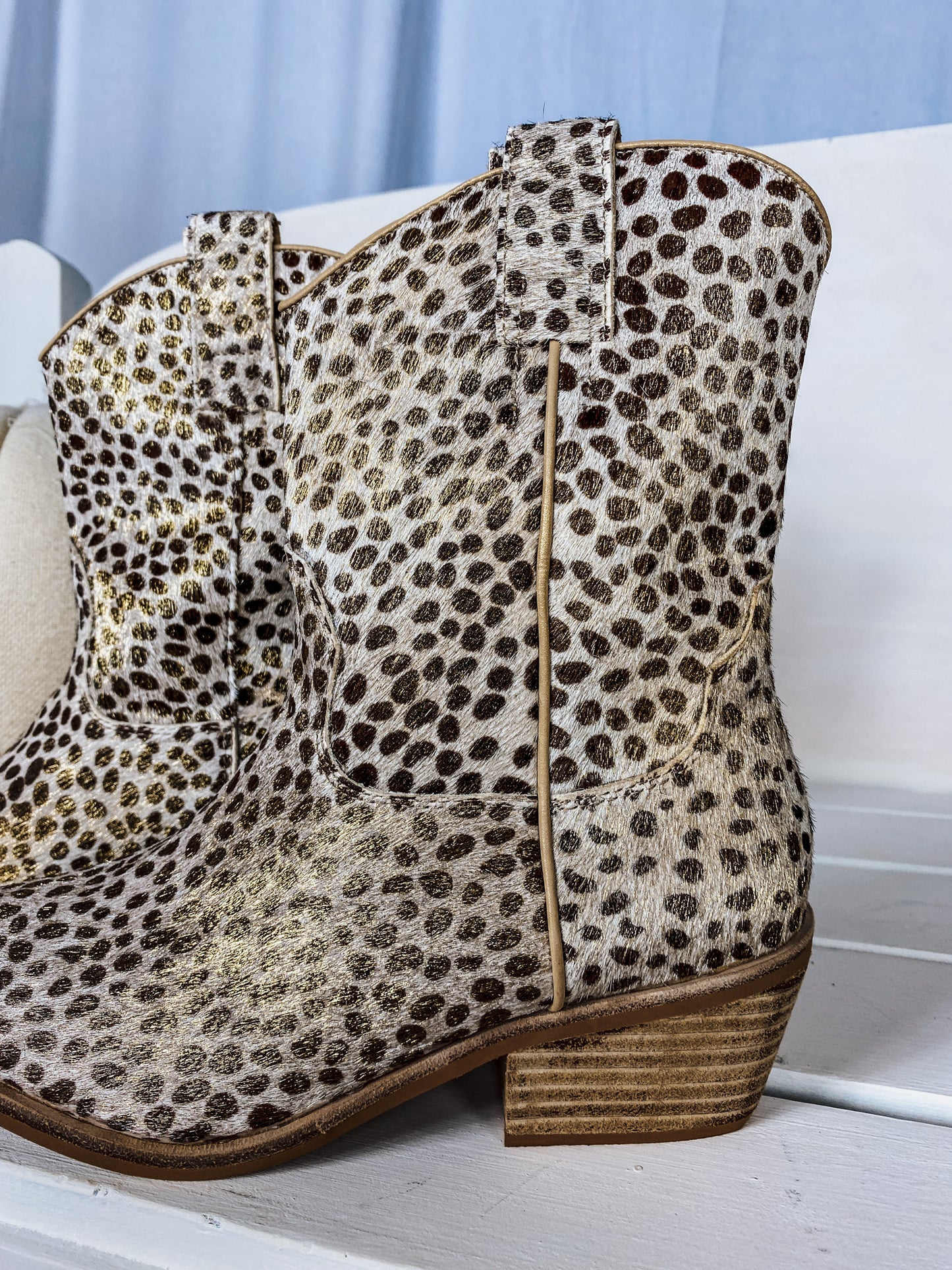 Toni Gold Cheetah Bootie By ShuShop