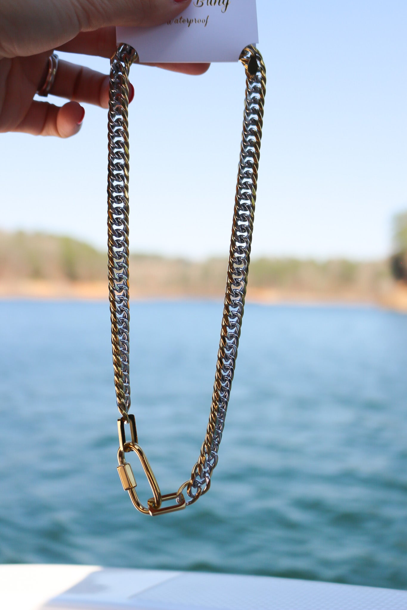 Waterproof Mixed Metal Carabiner Necklace – Dales Clothing Inc