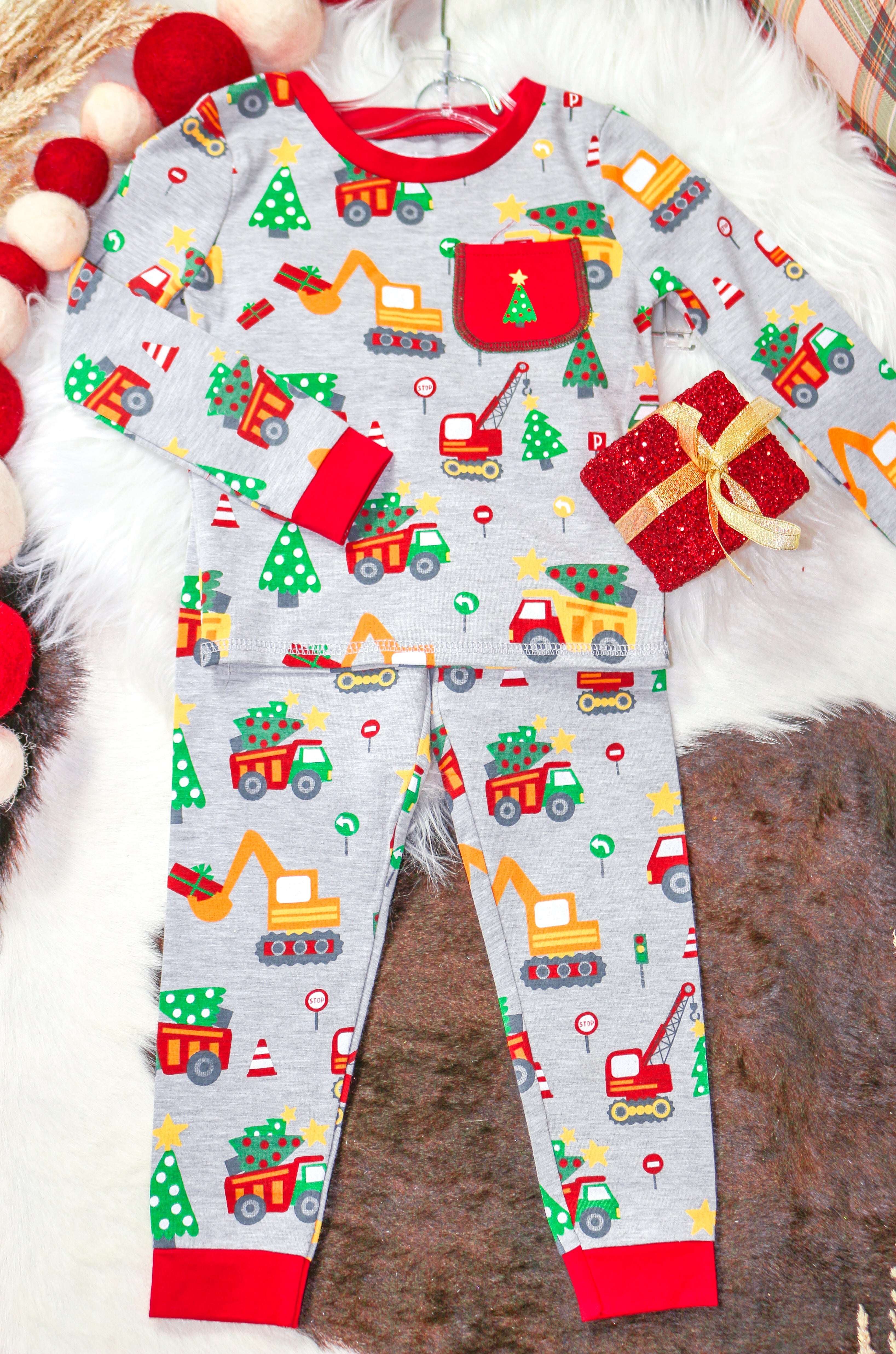 Truck discount christmas pajamas