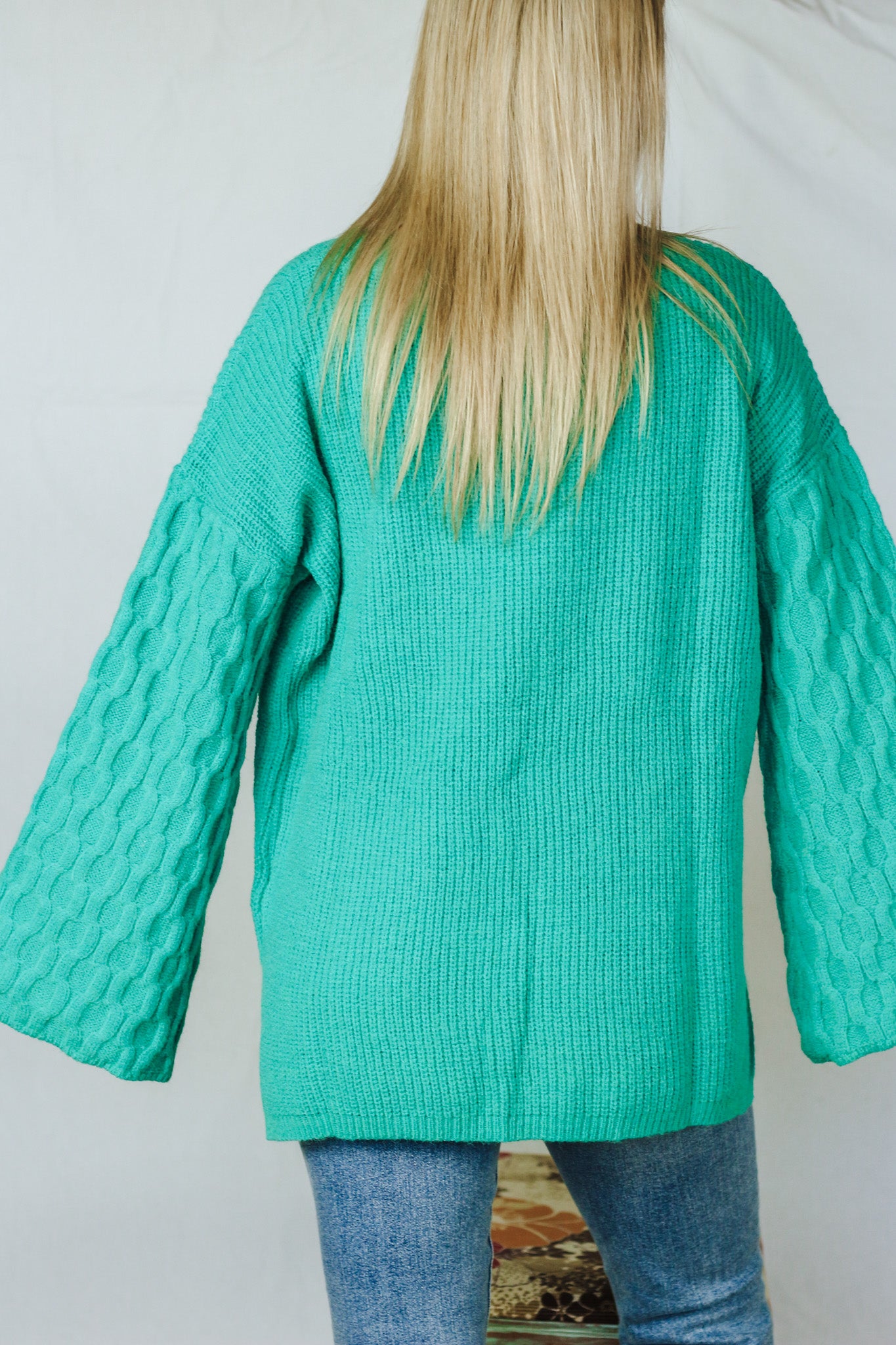 Will Always Love You Jade Green Sweater