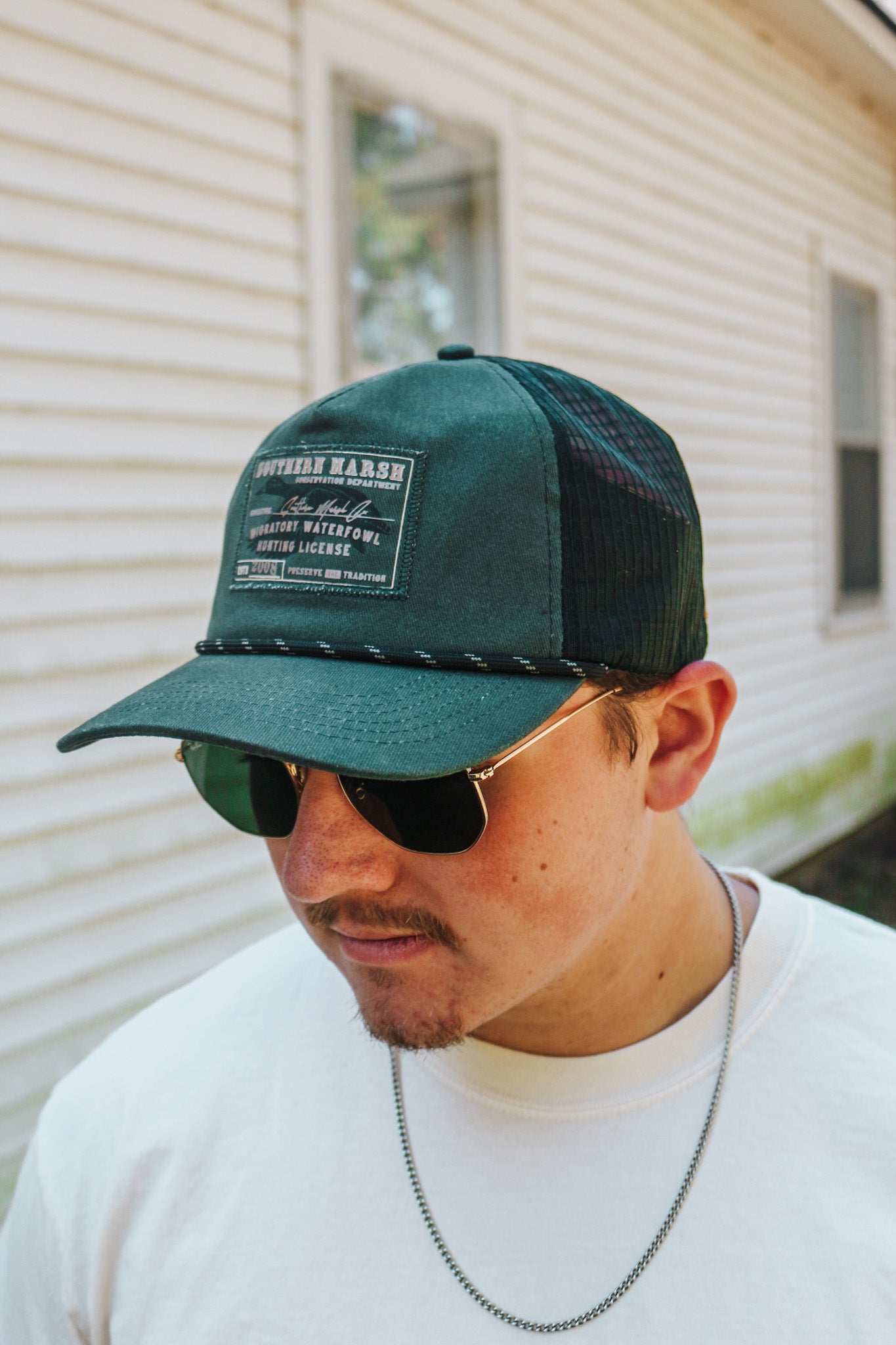 Hunter Green Waterfowl License Trucker Hat