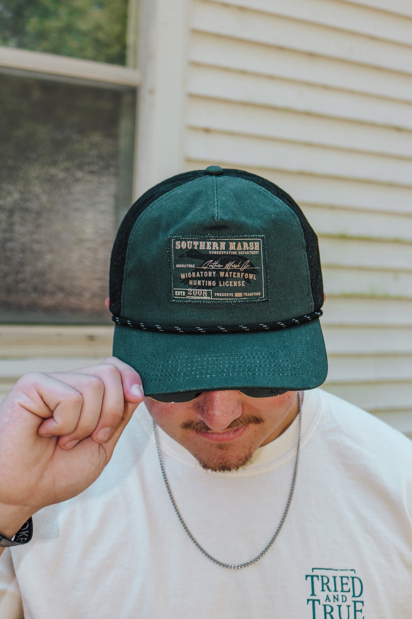 Hunter Green Waterfowl License Trucker Hat