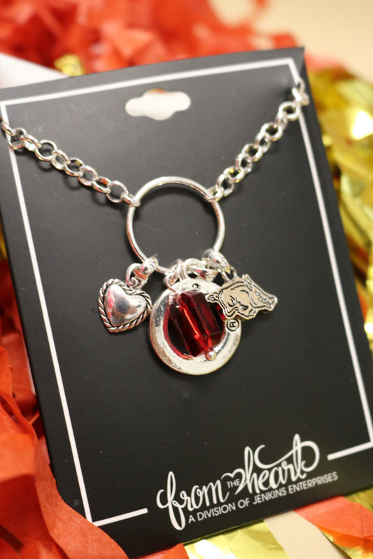 Arkansas Razorbacks Lucy Necklace